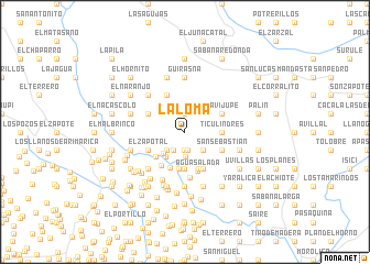 map of La Loma