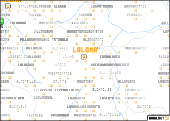 map of La Loma