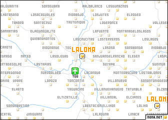 map of La Loma
