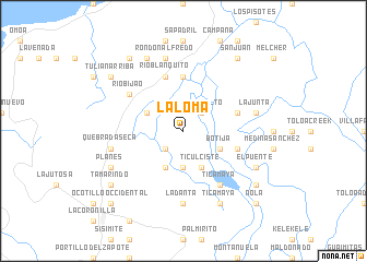 map of La Loma