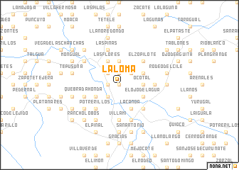 map of La Loma