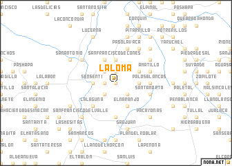 map of La Loma