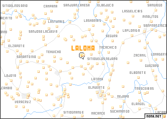 map of La Loma