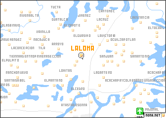 map of La Loma