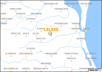 map of La Loma