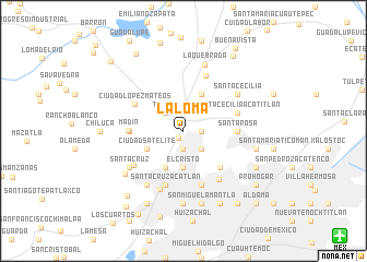 map of La Loma