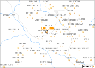 map of La Loma