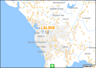 map of La Loma