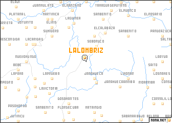 map of La Lombriz