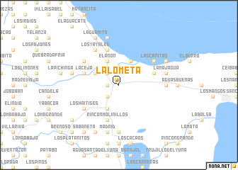 map of La Lometa