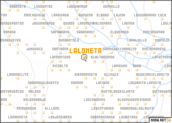 map of La Lometa