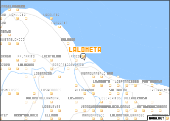 map of La Lometa