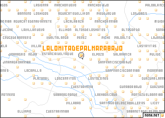 map of La Lomita de Palmar Abajo