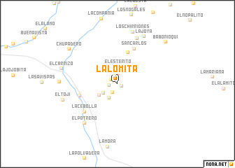 map of La Lomita