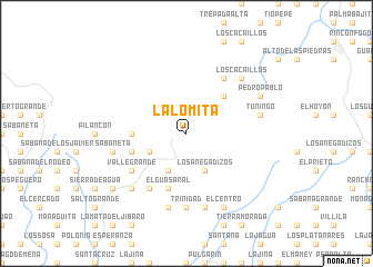 map of La Lomita