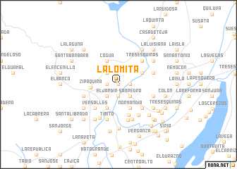 map of La Lomita