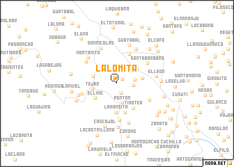 map of La Lomita