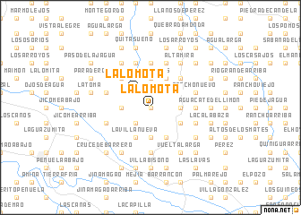 map of La Lomota