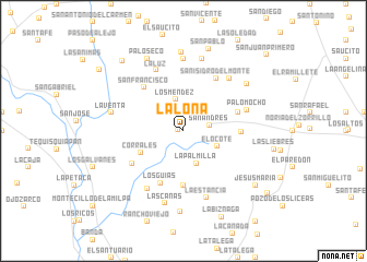 map of La Lona
