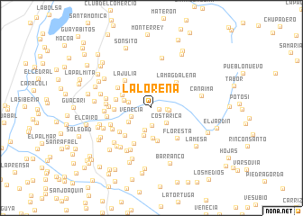 map of La Lorena