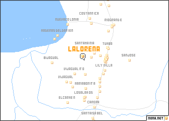 map of La Lorena