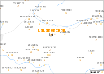 map of La Lorencera