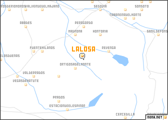 map of La Losa