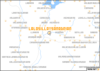 map of La Losilla y San Adrián