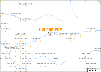 map of La Loubière