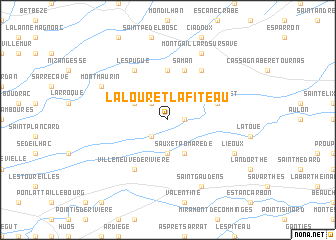 map of Lalouret-Lafiteau