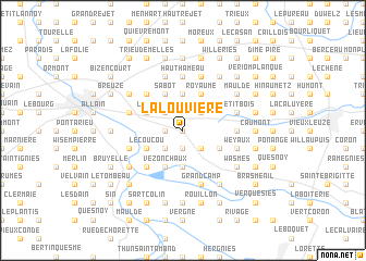 map of La Louvière