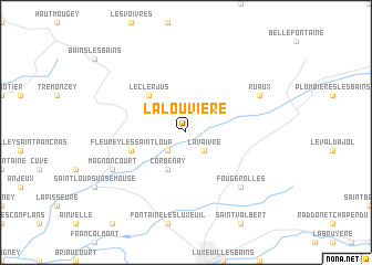 map of La Louvière