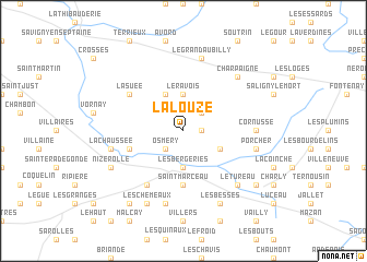 map of La Louze