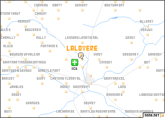 map of La Loyère