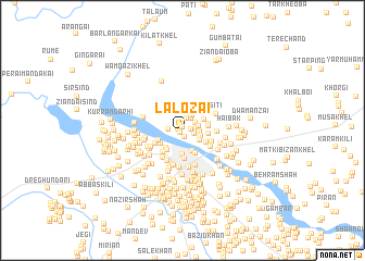 map of Lālozai