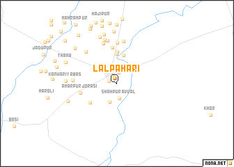 map of Lāl Pahāri