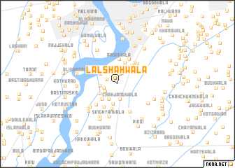 map of Lāl Shāhwāla