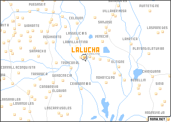 map of La Lucha