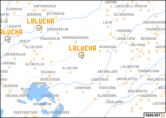 map of La Lucha