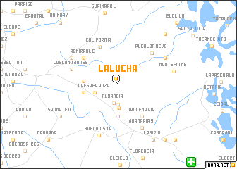 map of La Lucha