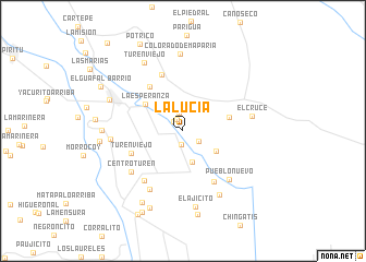 map of La Lucia