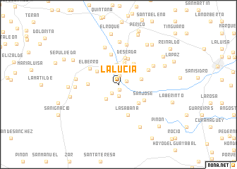 map of La Lucía