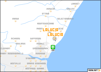 map of La Lucia