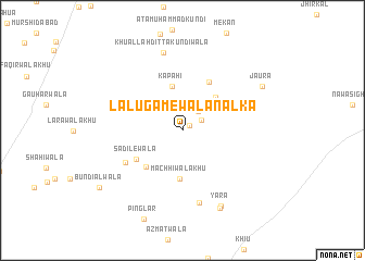 map of Lālugamewāla Nalka