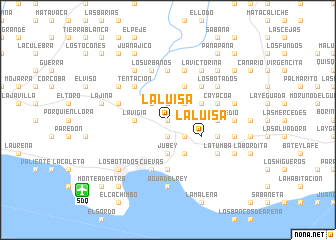 map of La Luisa