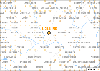 map of La Luisa