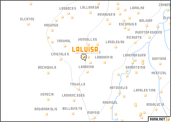 map of La Luisa