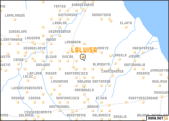 map of La Luisa