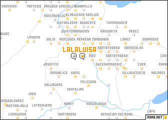 map of La Luisa