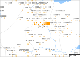 map of La Luisa